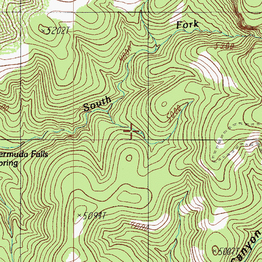 Topographic Map of South Copper Fork Tank, AZ