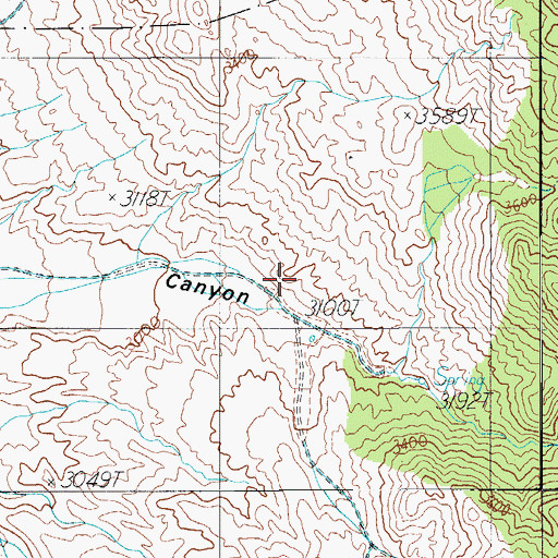 Topographic Map of Storm Canyon Well, AZ