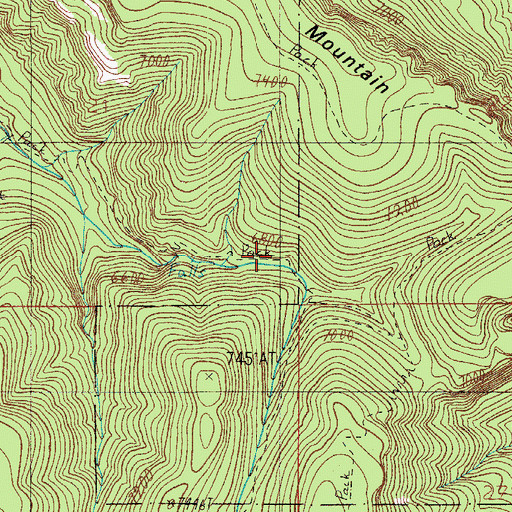 Topographic Map of The Switchbacks Spring, AZ