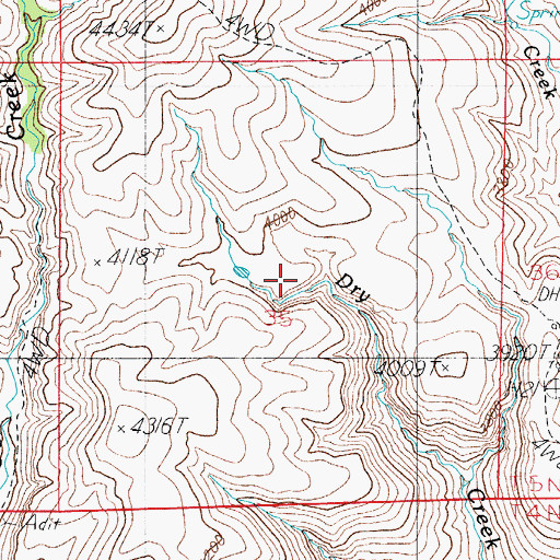Topographic Map of White Ridge Tank, AZ