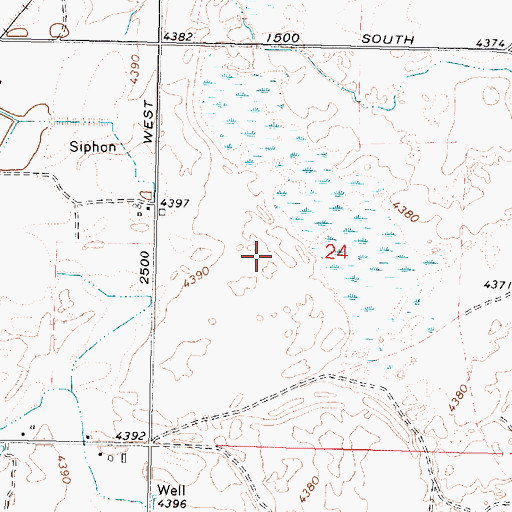 Topographic Map of Sterling Wildlife Management Area, ID
