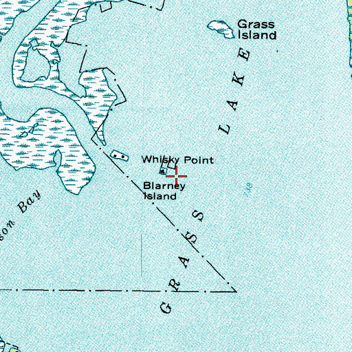 Topographic Map of Barney Island, IL