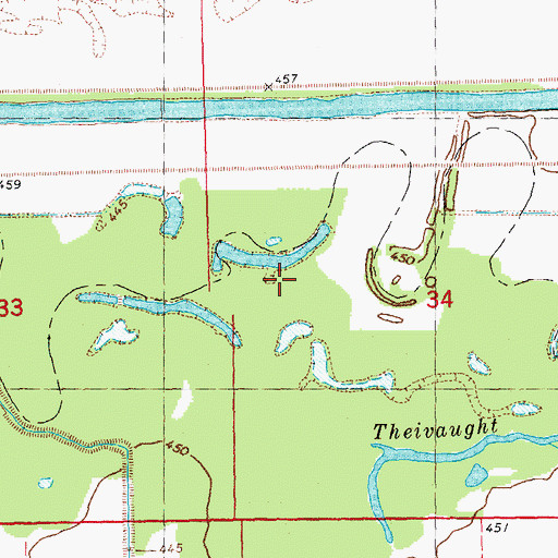 Topographic Map of Briar Island, IL
