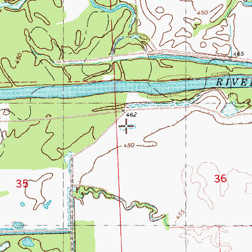 Topographic Map of Cottonwood Lake (historical), IL