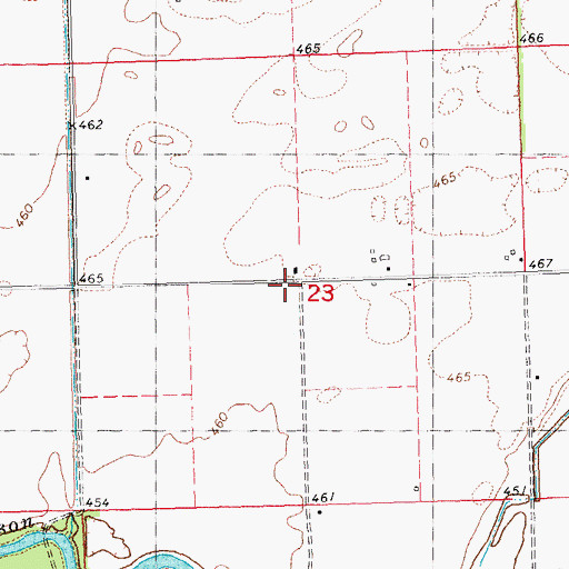 Topographic Map of Daniel School (historical), IL