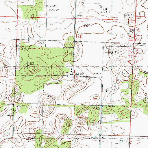 Topographic Map of Ebenezer School (historical), IL