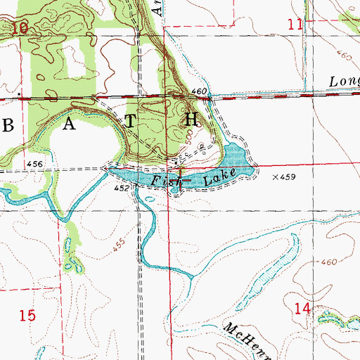 Topographic Map of Fish Lake, IL