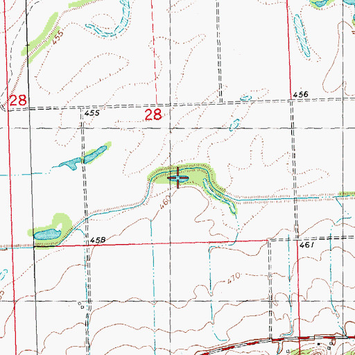 Topographic Map of Friend Lake, IL
