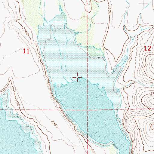Topographic Map of Salome Cove, AZ