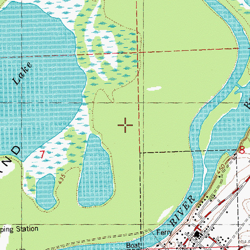Topographic Map of Grand Island, IL