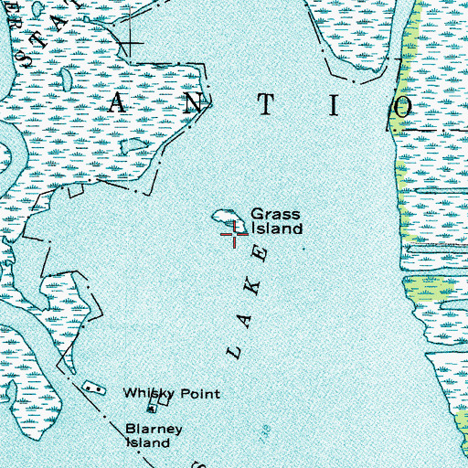 Topographic Map of Grass Island, IL