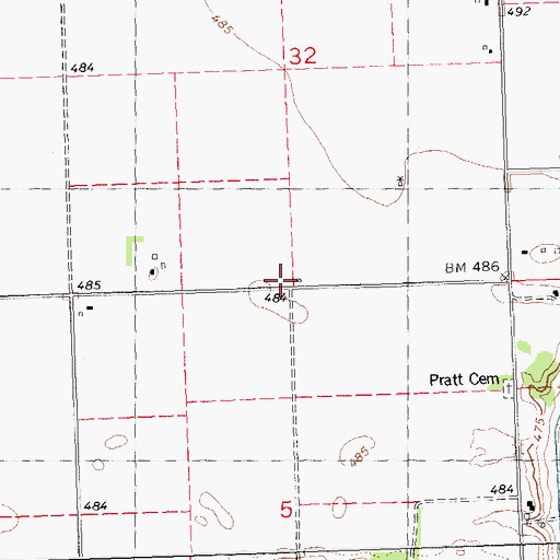 Topographic Map of Hardin School (historical), IL