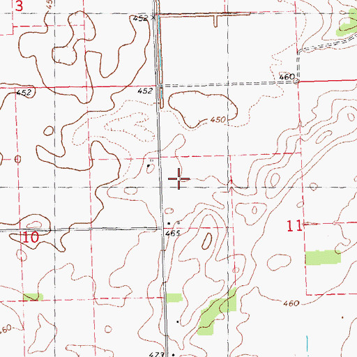 Topographic Map of Howarth School (historical), IL