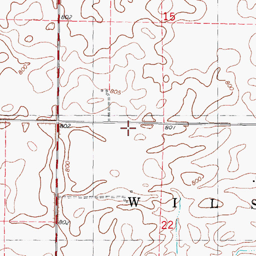 Topographic Map of Imperial School (historical), IL