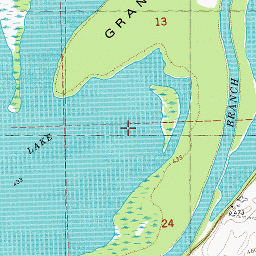 Topographic Map of Jack Lake, IL