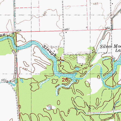 Topographic Map of Johnson Slough, IL