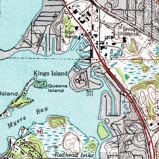Topographic Map of Kings Island, IL