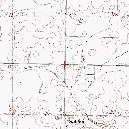 Topographic Map of Le Roy School (historical), IL