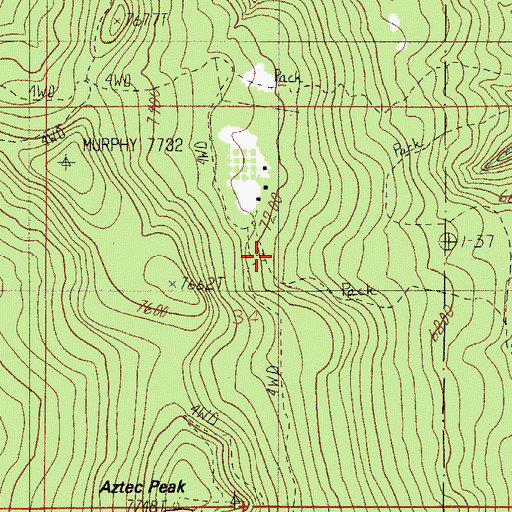 Topographic Map of Murphy Trailhead, AZ