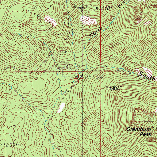 Topographic Map of Parker Creek Trailhead, AZ