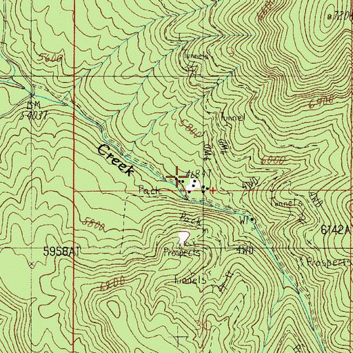 Topographic Map of YMCA Camp, AZ