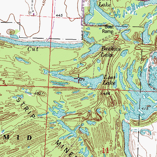 Topographic Map of Lost Lake, IL