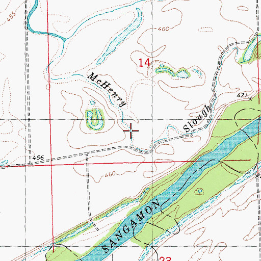 Topographic Map of McHenry Slough, IL