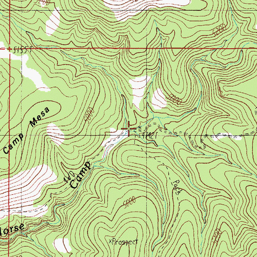 Topographic Map of Horse Camp Windmill, AZ