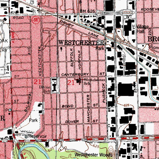Topographic Map of Nixon School, IL