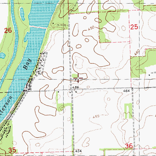 Topographic Map of Patterson School (historical), IL