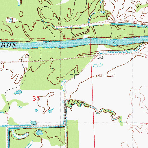 Topographic Map of Pike Lake, IL