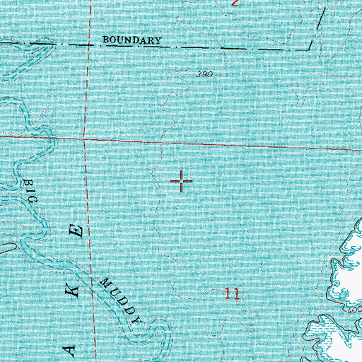 Topographic Map of Rend Lake, IL