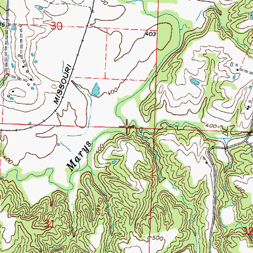 Topographic Map of Rockcastle Creek, IL
