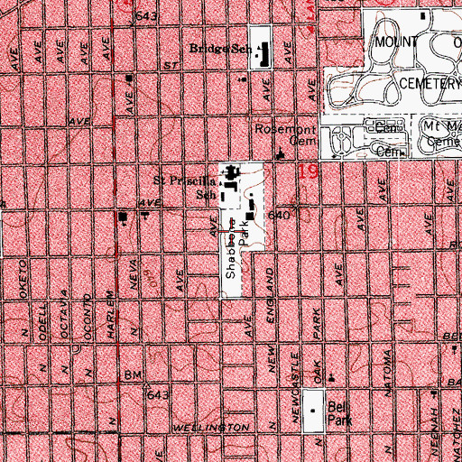 Topographic Map of Shabbona Park, IL