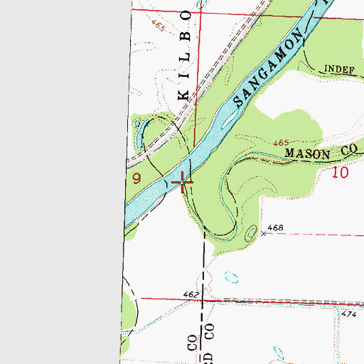 Topographic Map of Tar Creek, IL