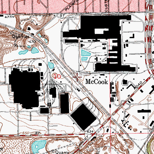 Topographic Map of McCook, IL