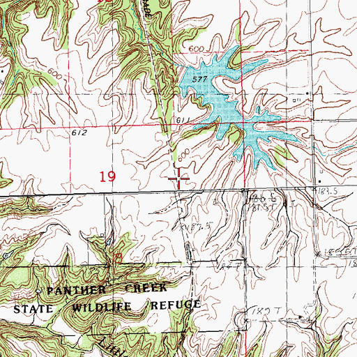 Topographic Map of Palmerton, IL