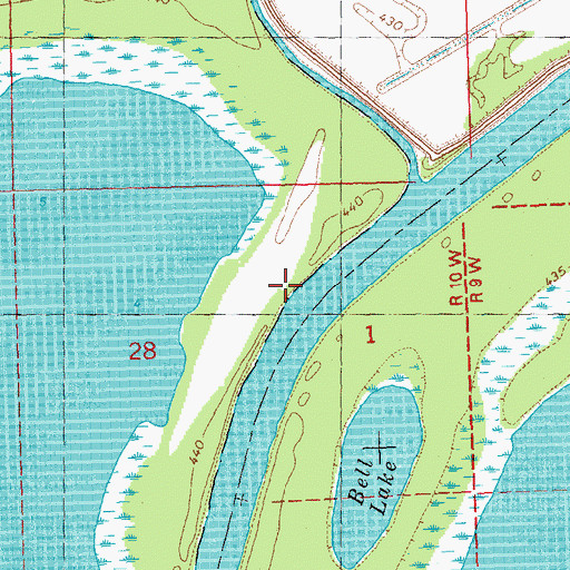 Topographic Map of West Point Landing, IL