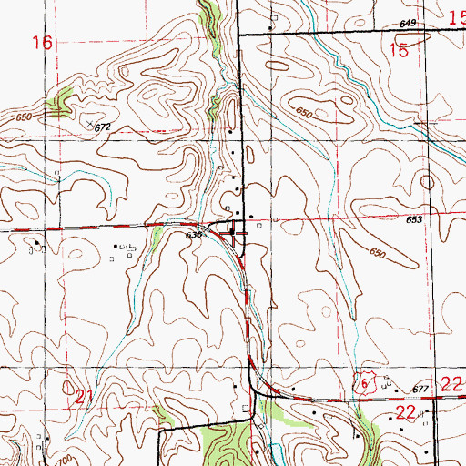 Topographic Map of Howard School (historical), IL