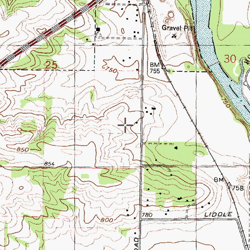Topographic Map of Stephen Mack Middle School, IL
