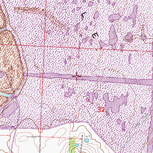 Topographic Map of East C Streamline Lake, IL