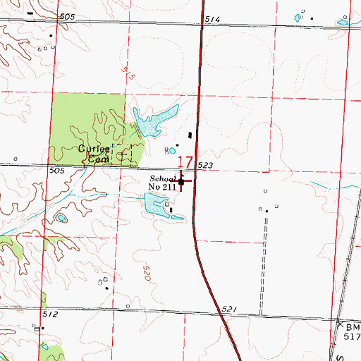 Topographic Map of School Number 211, IL