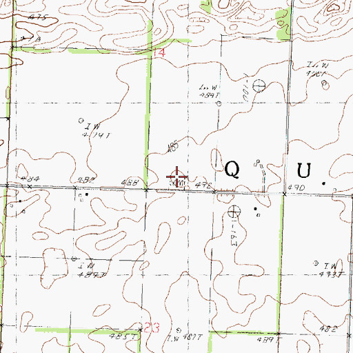 Topographic Map of Presbyterian Church, IL