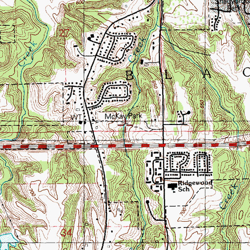 Topographic Map of McKay Park, IL