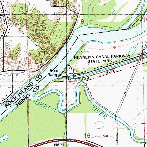 Topographic Map of Timbrook Field, IL