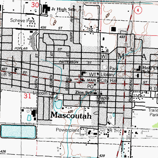 Topographic Map of Bethel United Methodist Church, IL