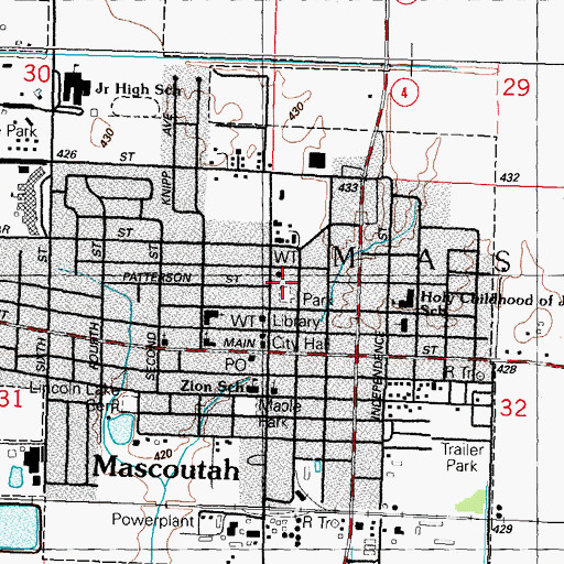 Topographic Map of Leu Civil Center, IL