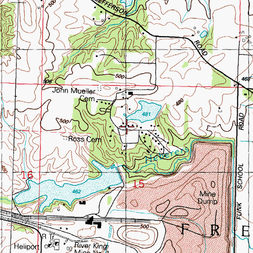 Topographic Map of American Legion Freedom Park, IL