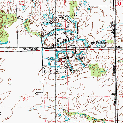 Topographic Map of Saint Clair County Farm and Nature Park, IL