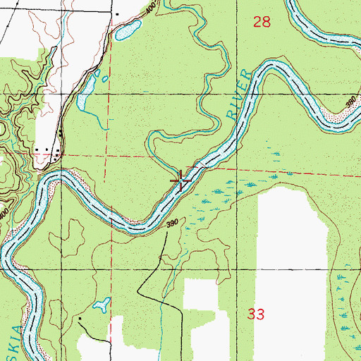 Topographic Map of Jackson Slough, IL